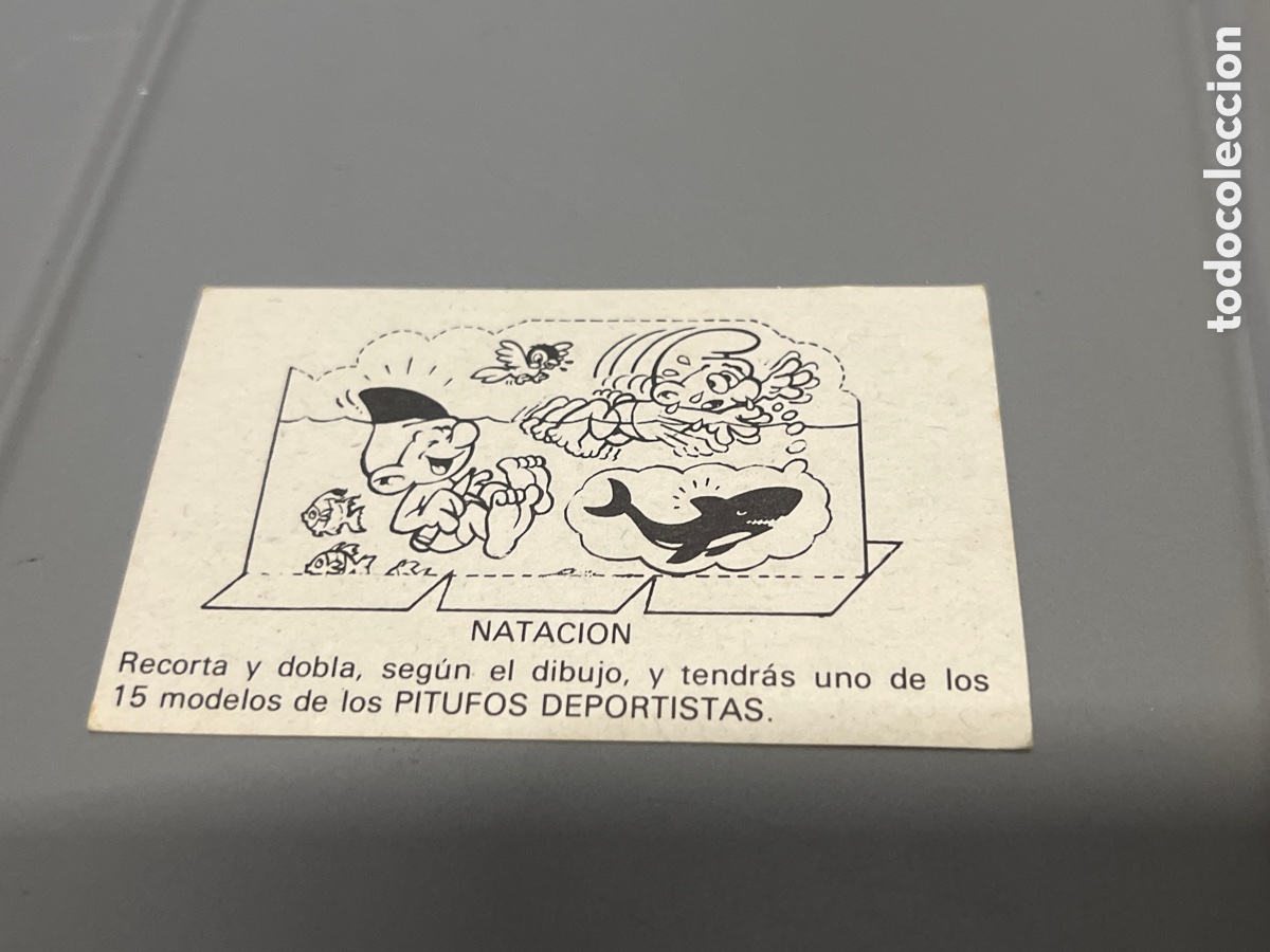 Coleccionismo cromos antiguos: T1/E2/588. CROMO LOS PITUFOS TARJETA RECORTABLE LOS PITUFOS - Foto 2