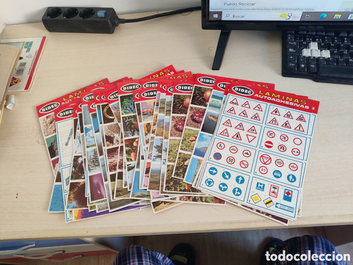 Coleccionismo cromos antiguos: Lote de 41 LAMINAS AUTOADHESIVAS DIDEC - Foto 1