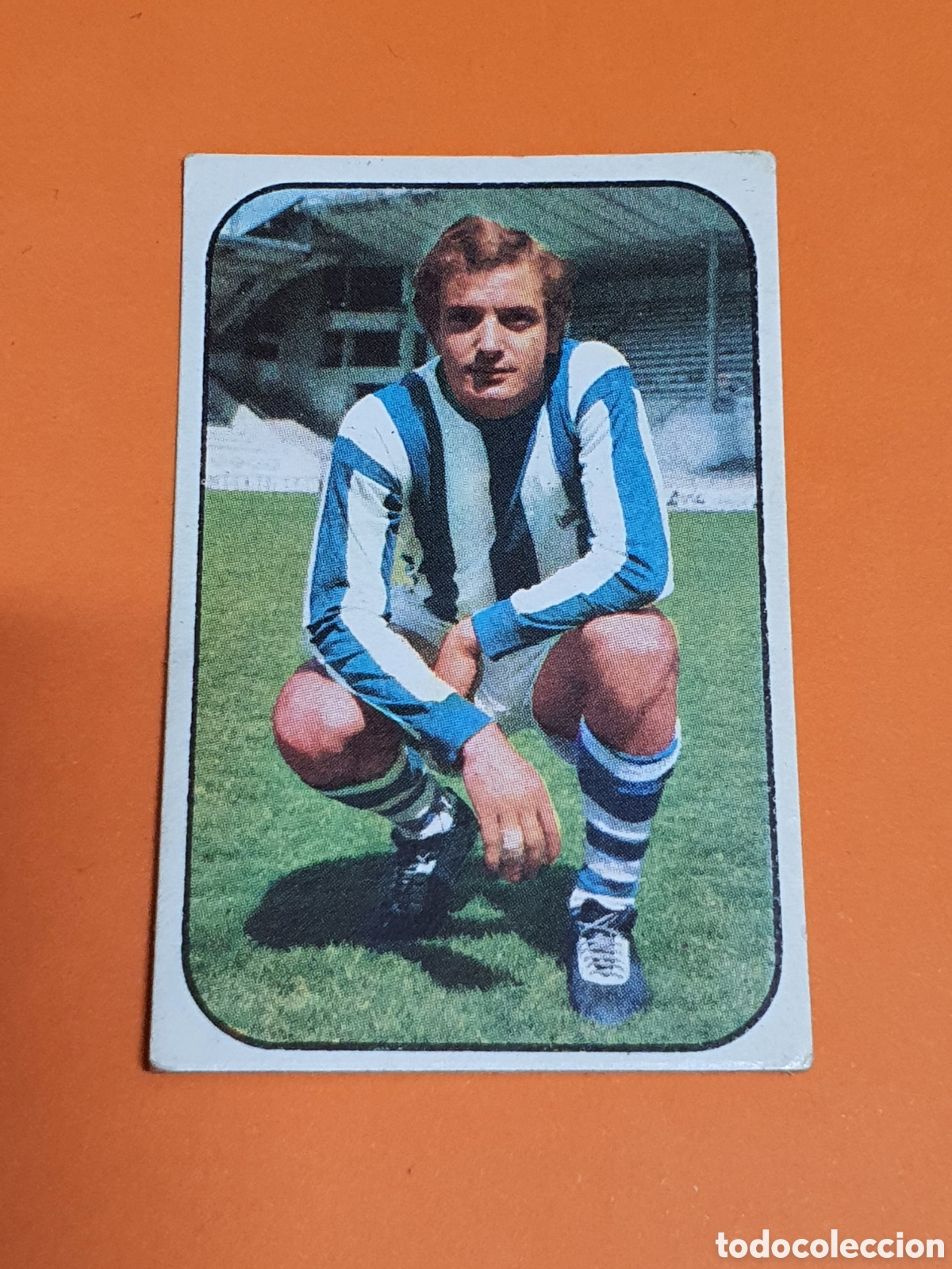 Coleccionismo cromos antiguos: Liga &eacute;ste temporada 76-77 Araquistain Real sociedad sin pegar, trasera color claro