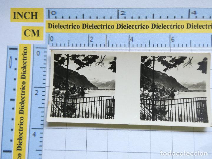 Collezionismo Figurine antiche: ANTIGUO CROMO POSTAL ESTEREOSC&Oacute;PICA DE GALLETAS Y CHOCOLATES SOLSONA RIUS 255 SUIZA LAGO LEMAN