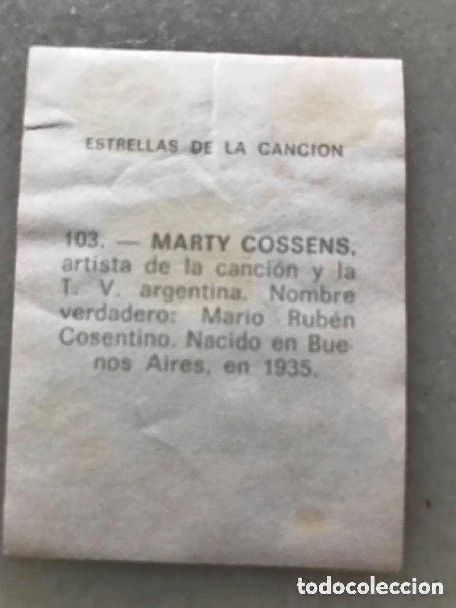 Coleccionismo cromos antiguos: Lote privado cromo 103 Estrellas - Foto 2