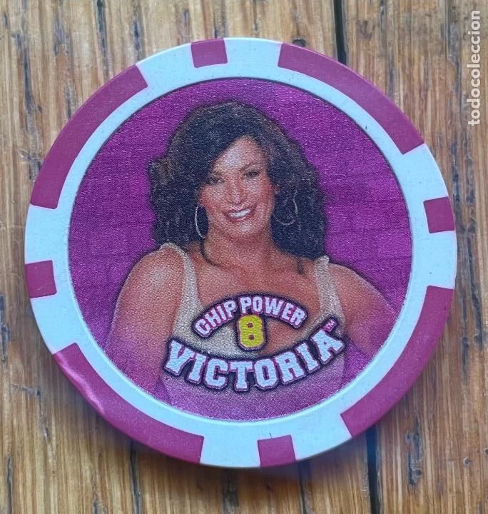 Colecionismo Cromos antigos: Tazo chip power 8 VICTORIA wresting