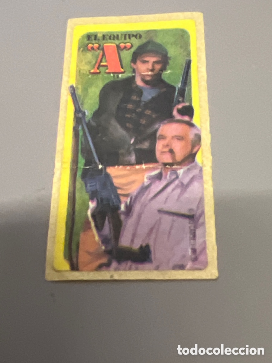 Coleccionismo cromos antiguos: T1/E2/746. CROMO PEGATINA DE CHICLE EL EQUIPO A - Foto 1