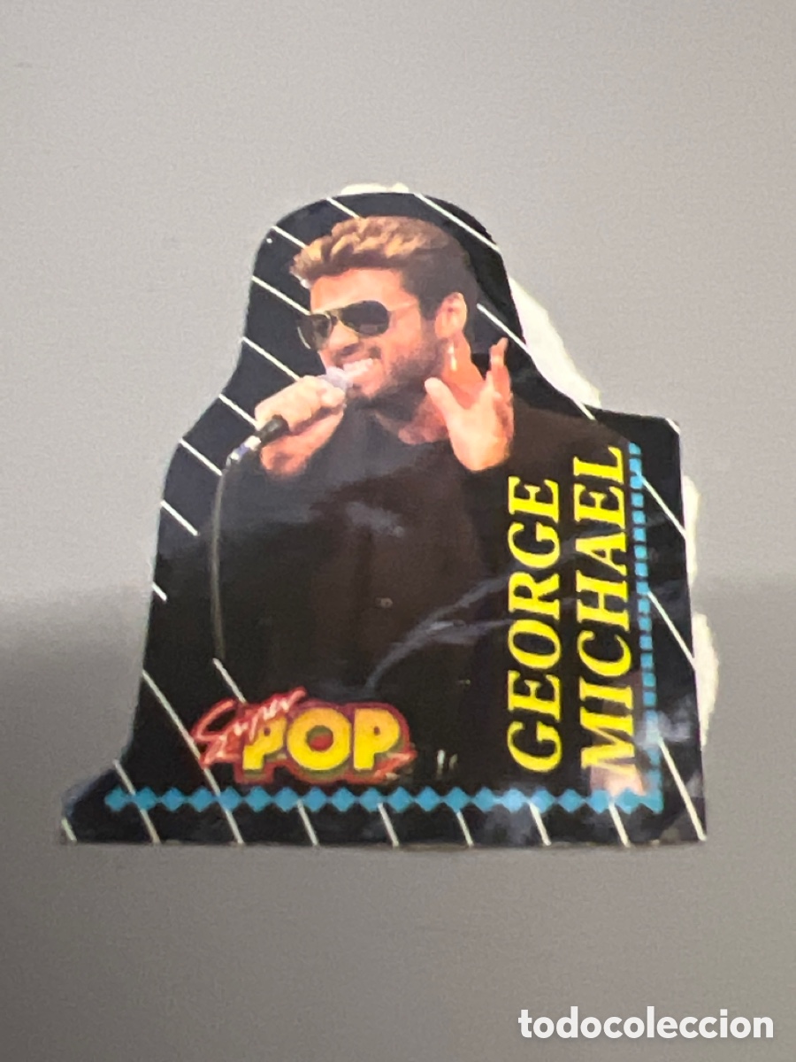 Coleccionismo cromos antiguos: T1/E2/748. CROMO PEGATINA SUPER POP GEORGE MICHAEL - Foto 1