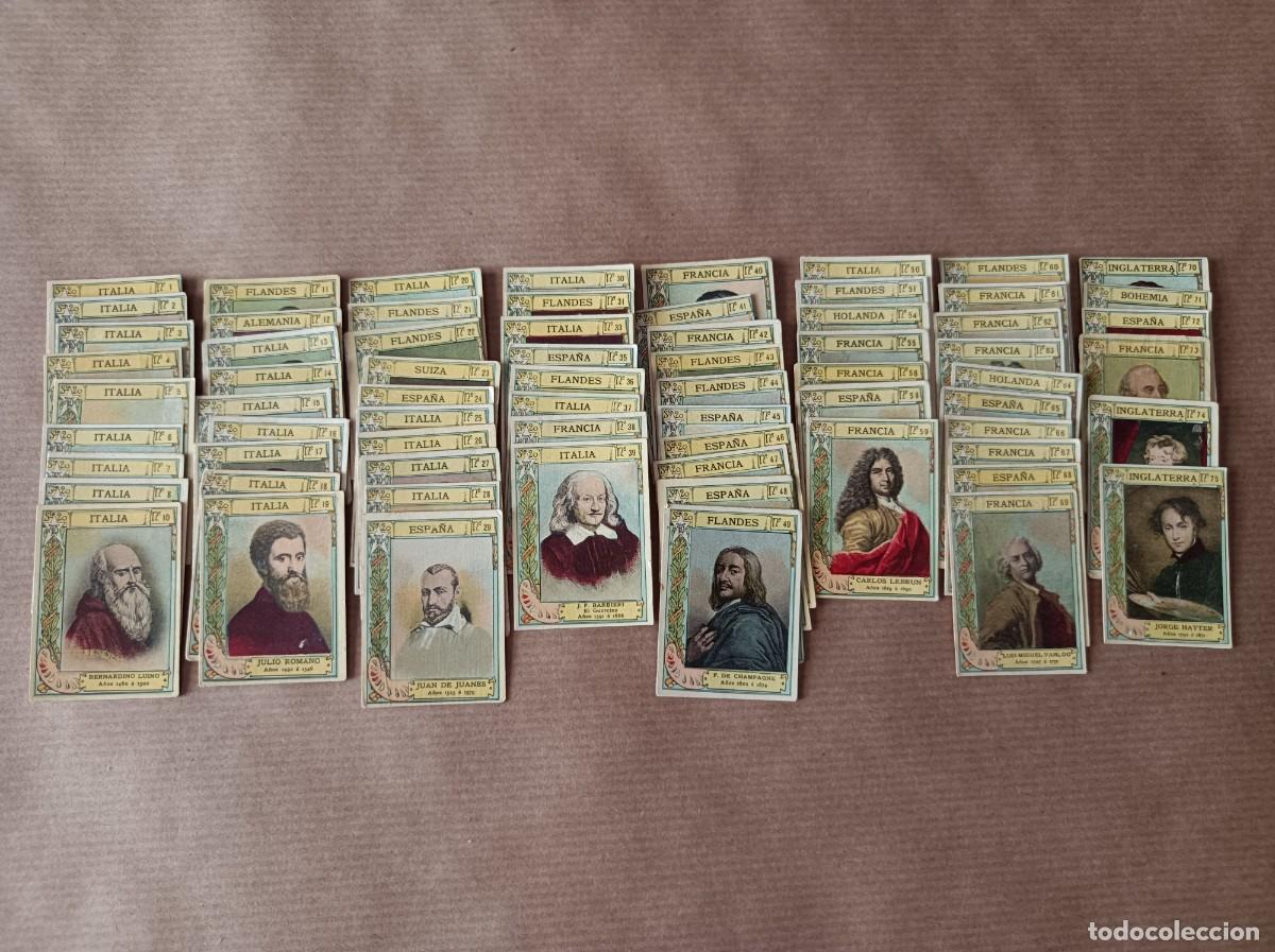 Coleccionismo Cromos antiguos: 69 CROMOS FOTOTIPIAS CAJAS DE CERILLAS SERIE 20 PINTORES EUROPEOS