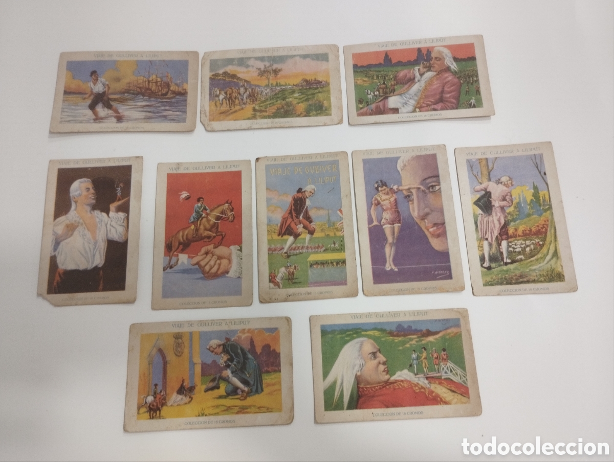 Coleccionismo Cromos antiguos: Viaje de Gulliver a Liliput.
