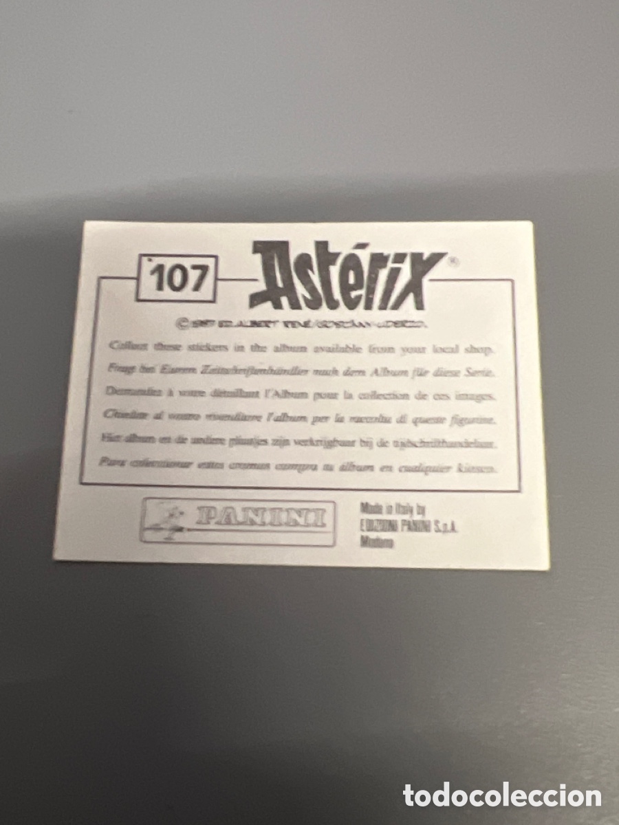 Coleccionismo cromos antiguos: T1/E2/788. CROMO ASTERIX 107 - Foto 2
