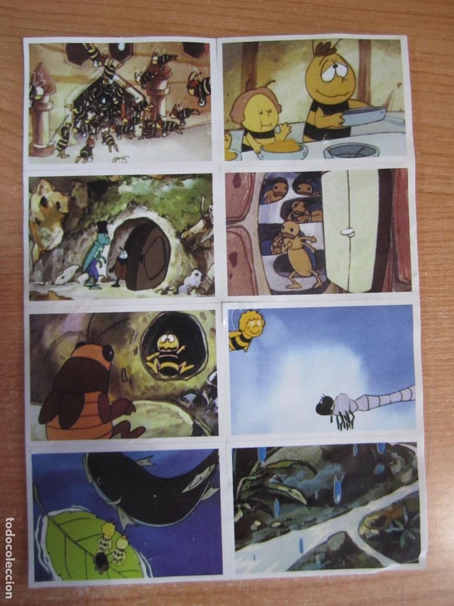 Coleccionismo cromos antiguos: lote 8 cromos abeja maya - Foto 1