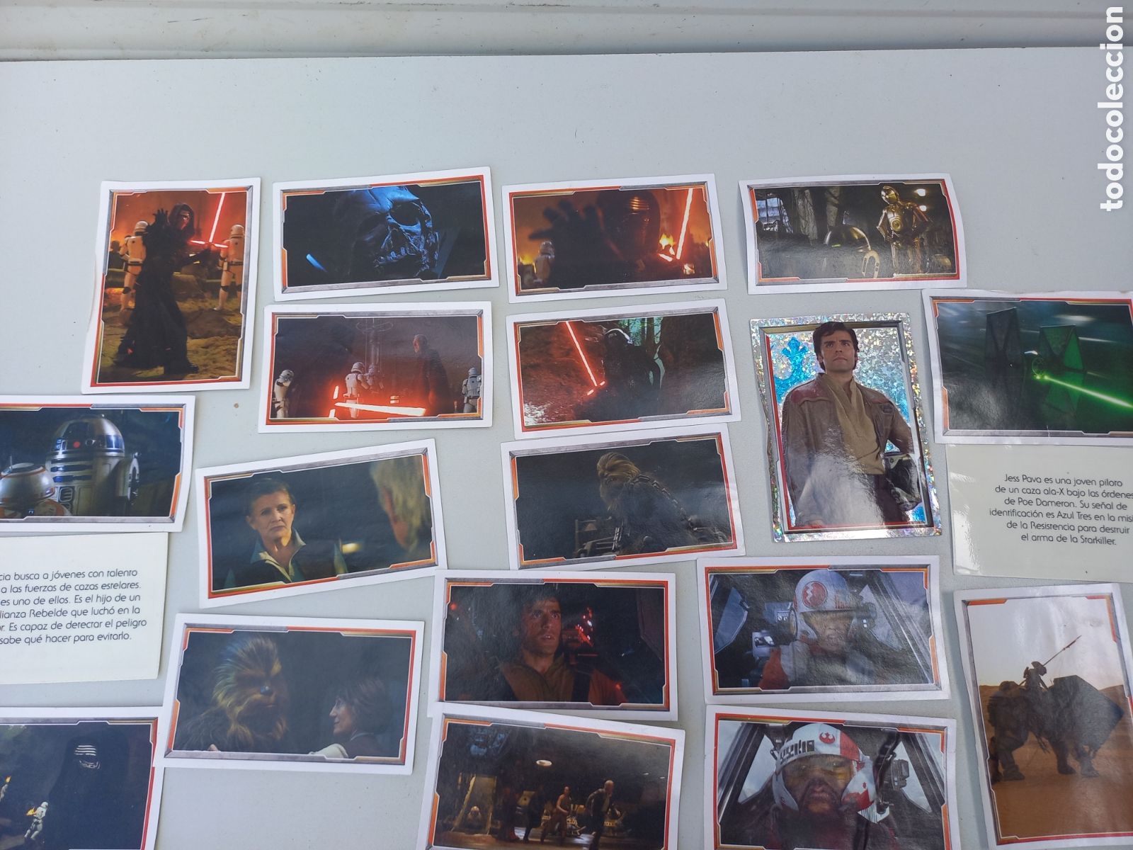 Coleccionismo cromos antiguos: Lote 20 cromos &aacute;lbum stars wars the force awakens Lucasfilms topps