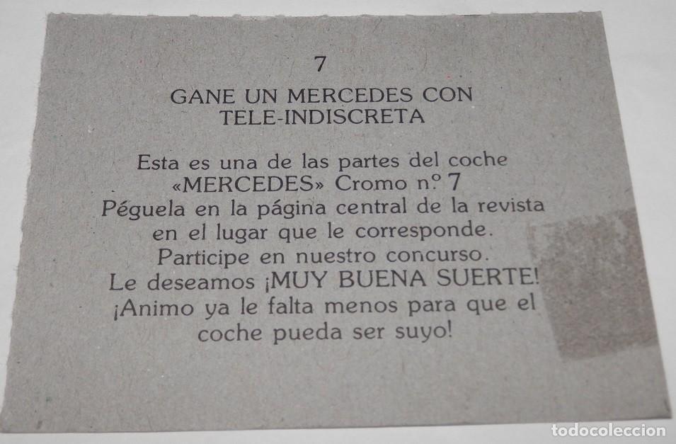 Coleccionismo cromos antiguos: CROMO TELE INDISCRETA COCHES N&ordm;3 - Foto 2