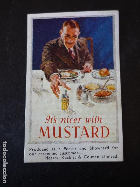 Coleccionismo cromos antiguos: CROMO PUBLICITARIO MOSTAZA