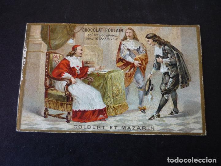 Collectable Antique Stickers: CROMO COLBERT Y MAZARINO