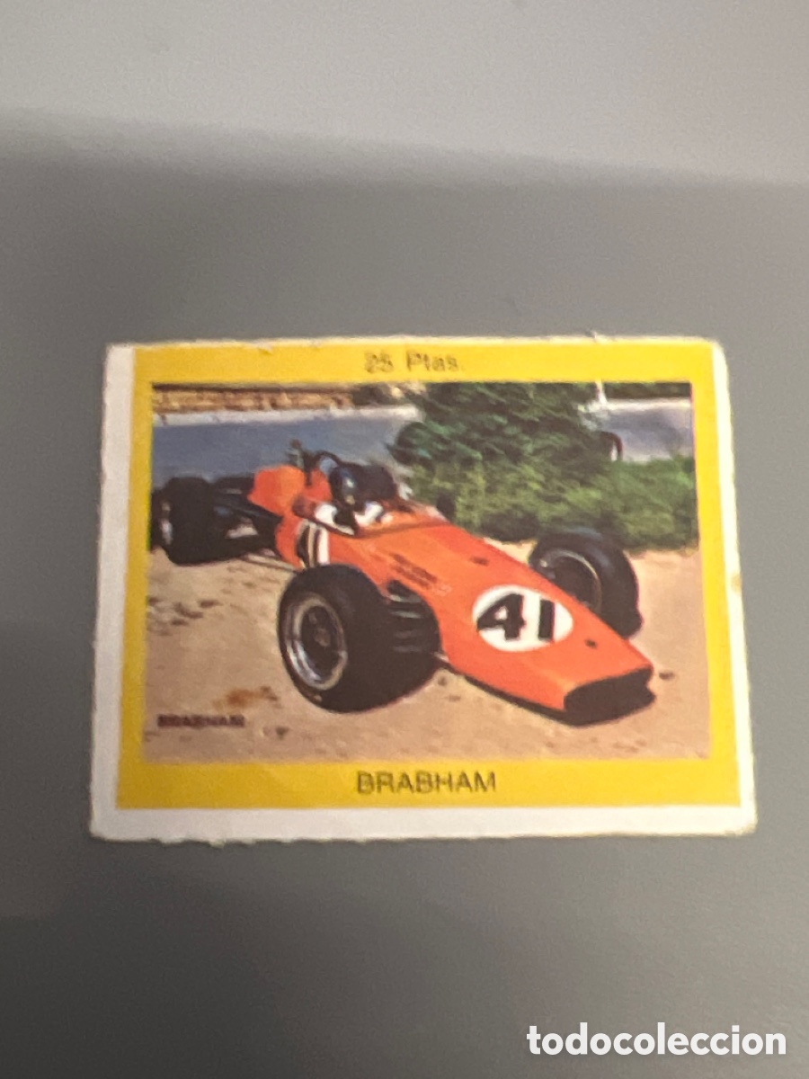 Coleccionismo cromos antiguos: T1/E2/845. CROMO COCHE BRABHAM 25 PTAS - Foto 1