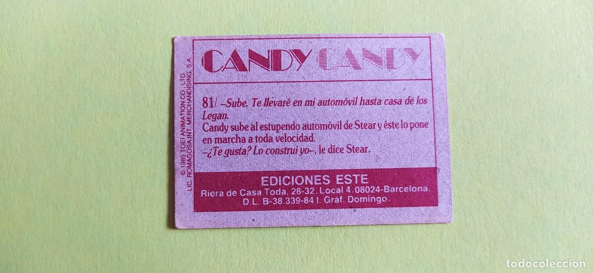 Coleccionismo cromos antiguos: Cromo cromos Candy Candy n&deg;81 ediciones este - Foto 2