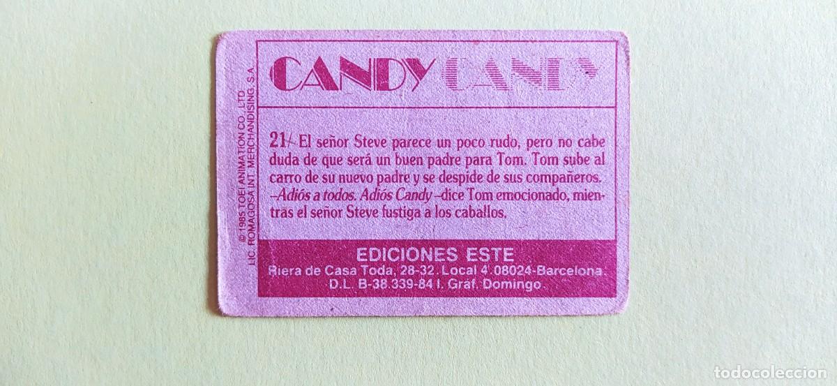 Coleccionismo cromos antiguos: Cromo cromos Candy Candy n&deg;21 ediciones este - Foto 2
