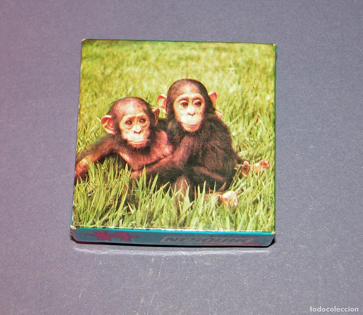 Coleccionismo cromos antiguos: ANTIGUO PUZLE DE CHIMPANC&Eacute;S. - Foto 1