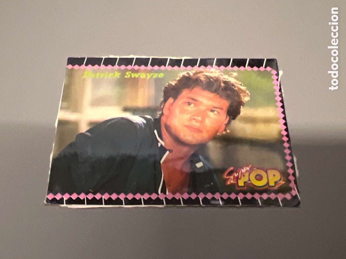 Coleccionismo cromos antiguos: T1/E2/912. CROMO S&Uacute;PER POP PATRICK SWAYZE - Foto 1