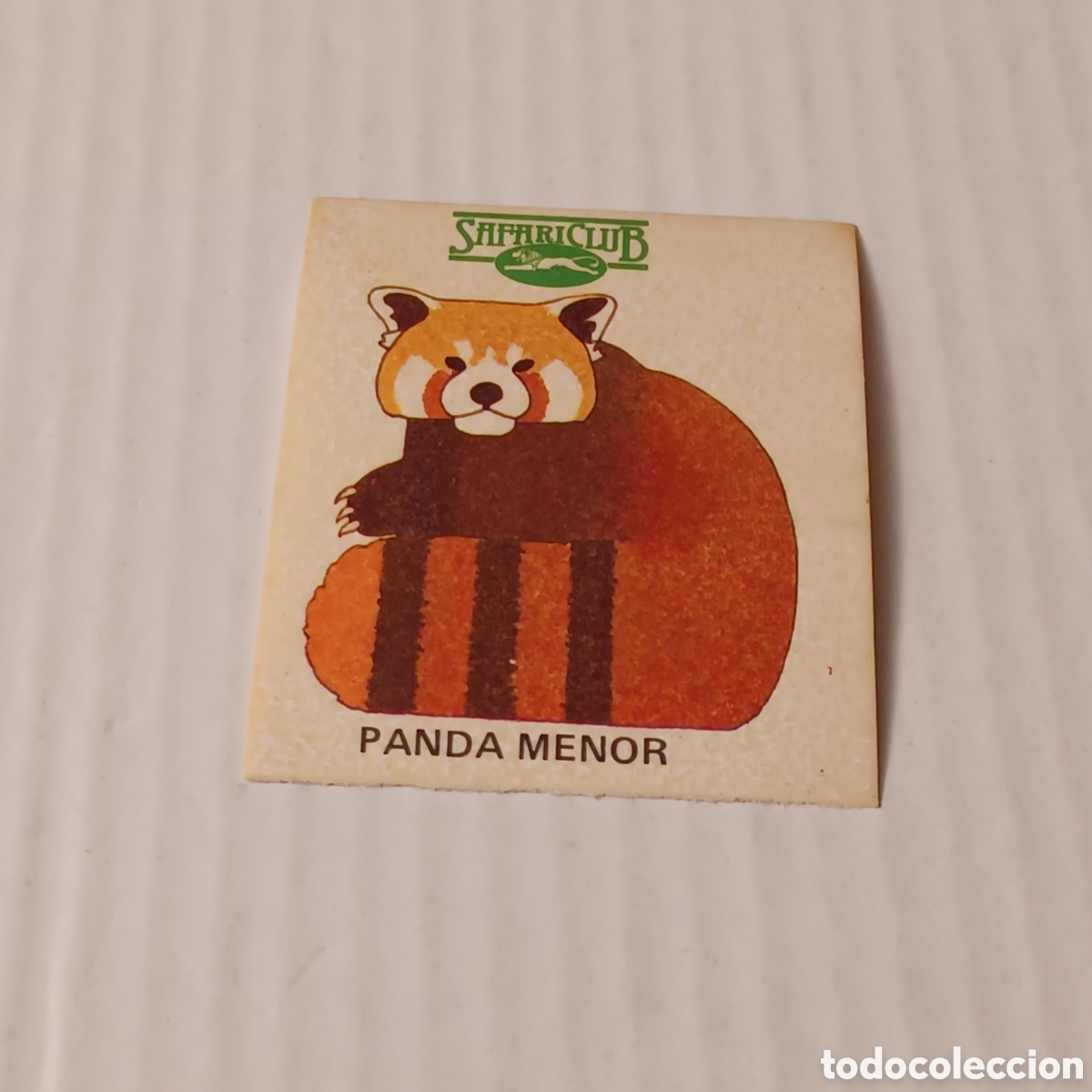 Coleccionismo Cromos antiguos: Cromo adhesivo a&ntilde;os 80 Club Safari LA Gran Quiniela del mundo animal Panda Menor