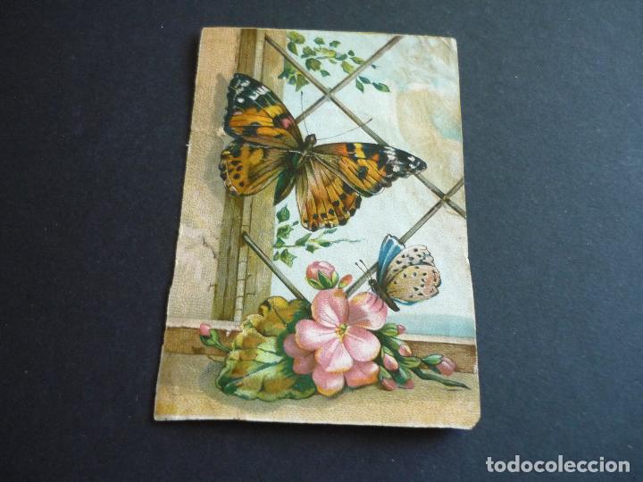 Coleccionismo cromos antiguos: MARIPOSAS ANTIGUO CROMO SIGLO XIX