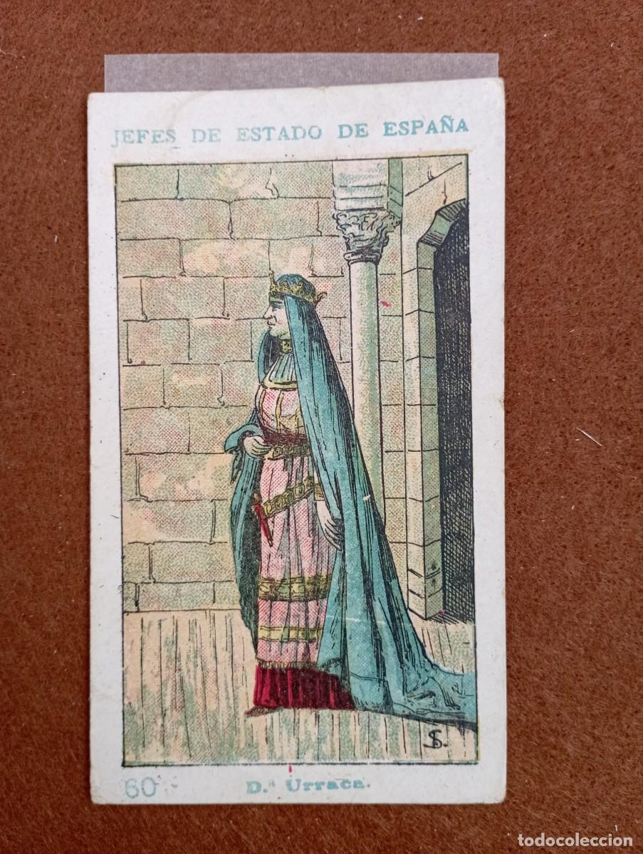 Sammeln alte Sammelbilder: cromo n&uacute;mero 60 Do&ntilde;a Urraca de los reyes de Espa&ntilde;a. chocolates amatller. 13x7 cm