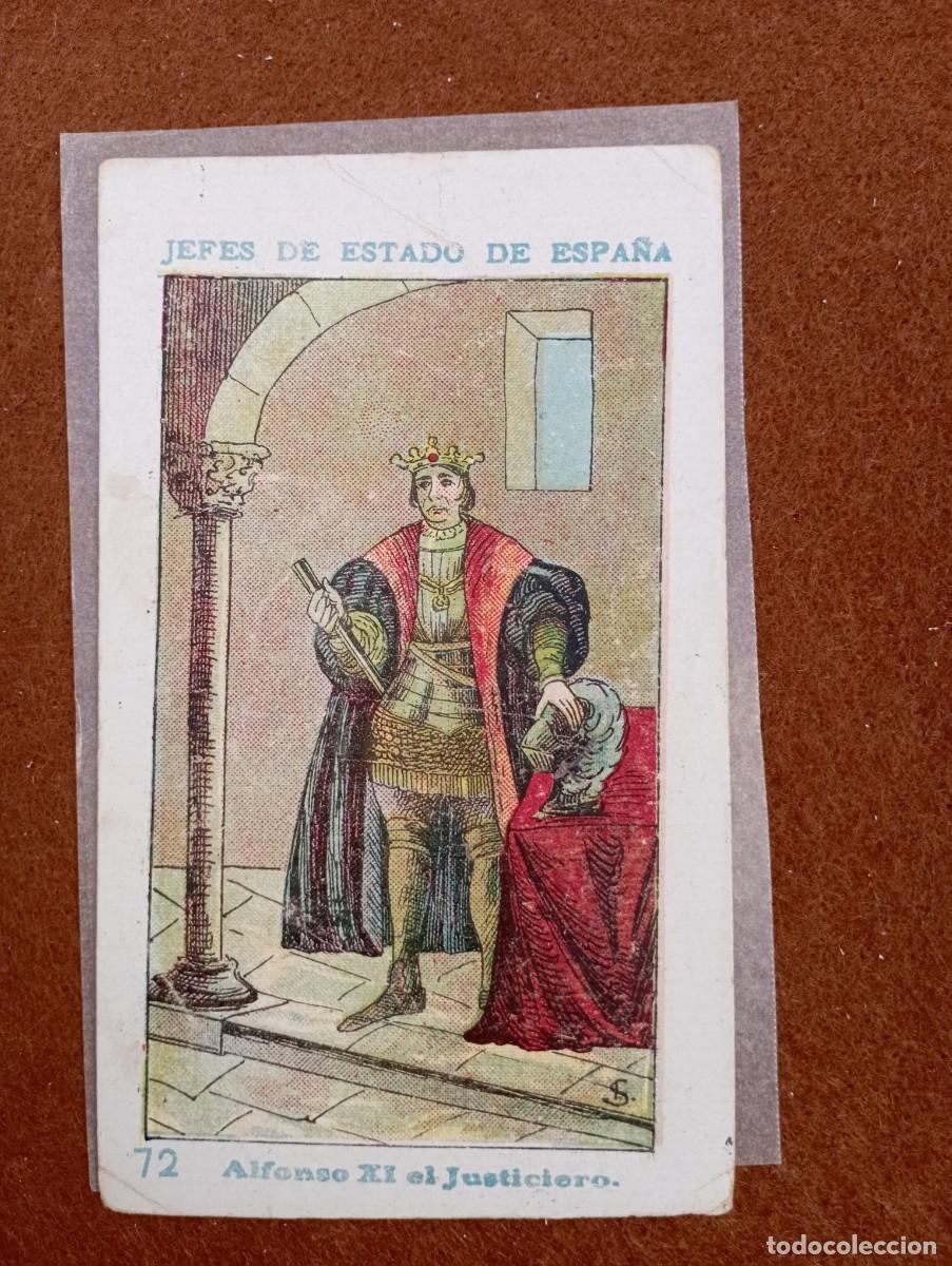 Collezionismo Figurine antiche: cromo n&uacute;mero72 Alfonso XI el justiciero de los reyes de Espa&ntilde;a. chocolates amatller. 13x7 cm