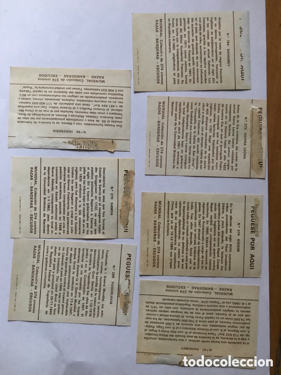 Coleccionismo cromos antiguos: Lote privado 7 cromos - Foto 2