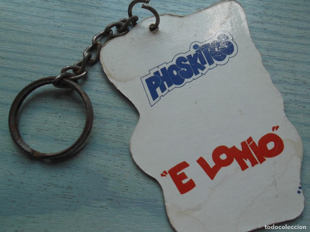 Coleccionismo cromos antiguos: ANTIGUO LLAVERO PHOSKITOS .E LOMIO - Foto 2
