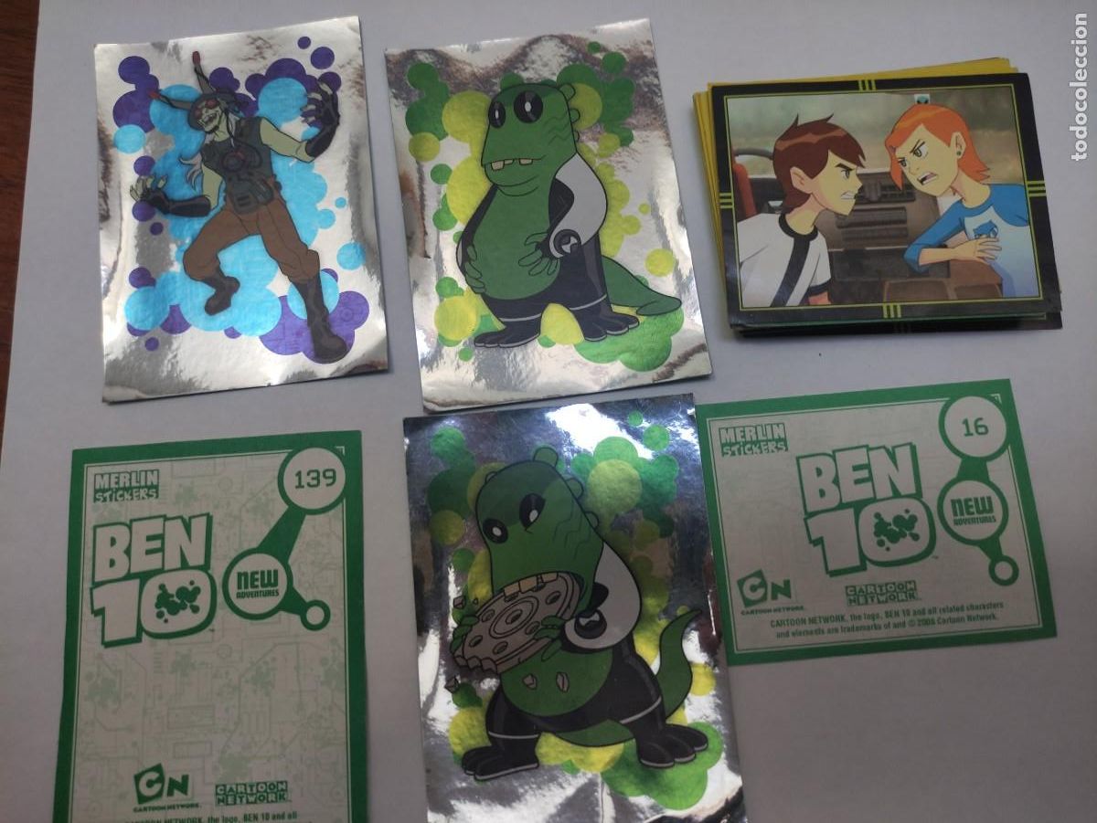Coleccionismo cromos antiguos: 37 Ben 10, Merl&iacute;n stickers - Foto 3