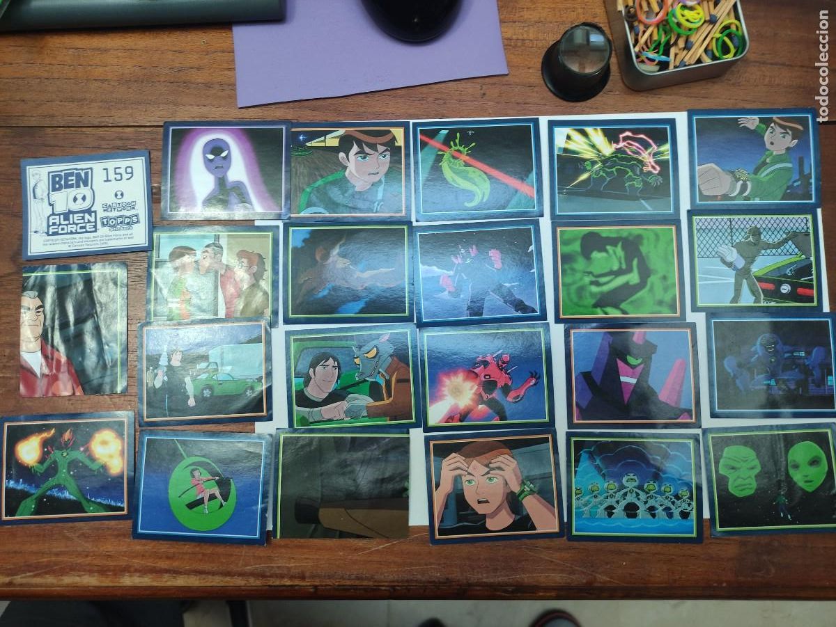 Coleccionismo cromos antiguos: Ben 10, alien force, stickers - Foto 1