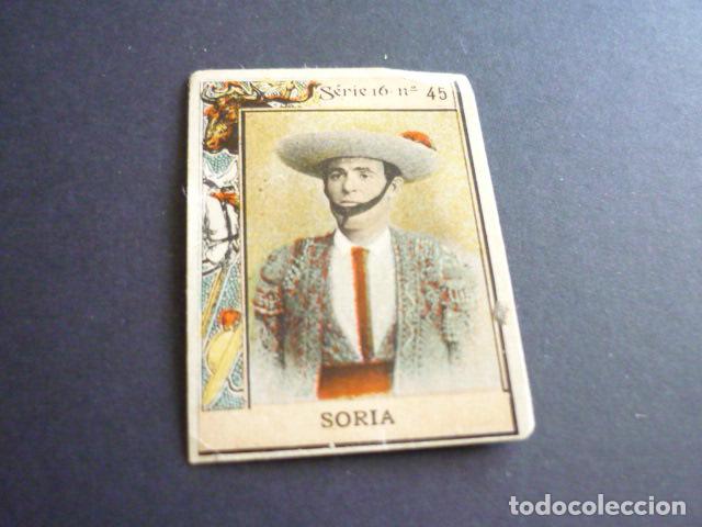 Sammeln alte Sammelbilder: SORIA PICADOR TOREO CROMO CAJA DE CERILLAS SIGLO XIX