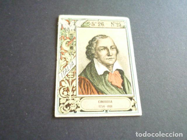 Coleccionismo cromos antiguos: CIMAROSA CROMO CAJA DE CERILLAS SIGLO XIX