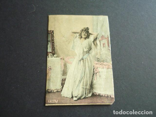 Collectionnisme Cartes &agrave; collectionner anciennes: VILLY ARTISTA CANTANTE CROMO CAJA DE CERILLAS SIGLO XIX