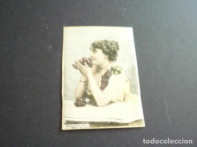 Coleccionismo Cromos antiguos: MARGELLERAY ARTISTA CANTANTE CROMO CAJA DE CERILLAS SIGLO XIX