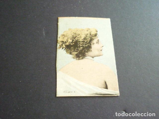 Sammeln alte Sammelbilder: FILLIAUX ARTISTA CANTANTE CROMO CAJA DE CERILLAS SIGLO XIX