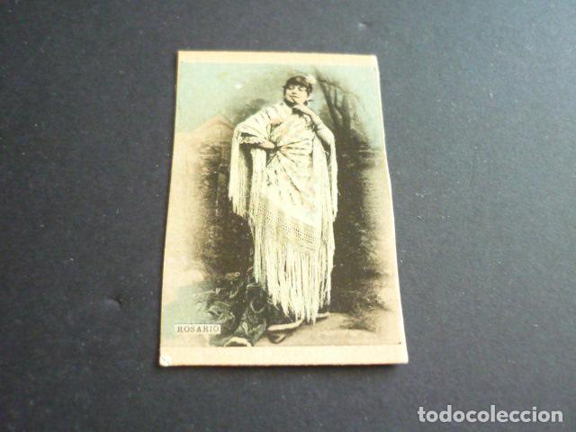 Sammeln alte Sammelbilder: ROSARIO ARTISTA CANTANTE CROMO CAJA DE CERILLAS SIGLO XIX