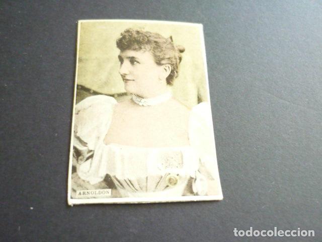Collectionnisme Cartes &agrave; collectionner anciennes: ARNOLDON ARTISTA CANTANTE CROMO CAJA DE CERILLAS SIGLO XIX
