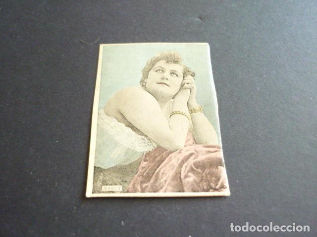Sammeln alte Sammelbilder: MARCY ARTISTA CANTANTE CROMO CAJA DE CERILLAS SIGLO XIX