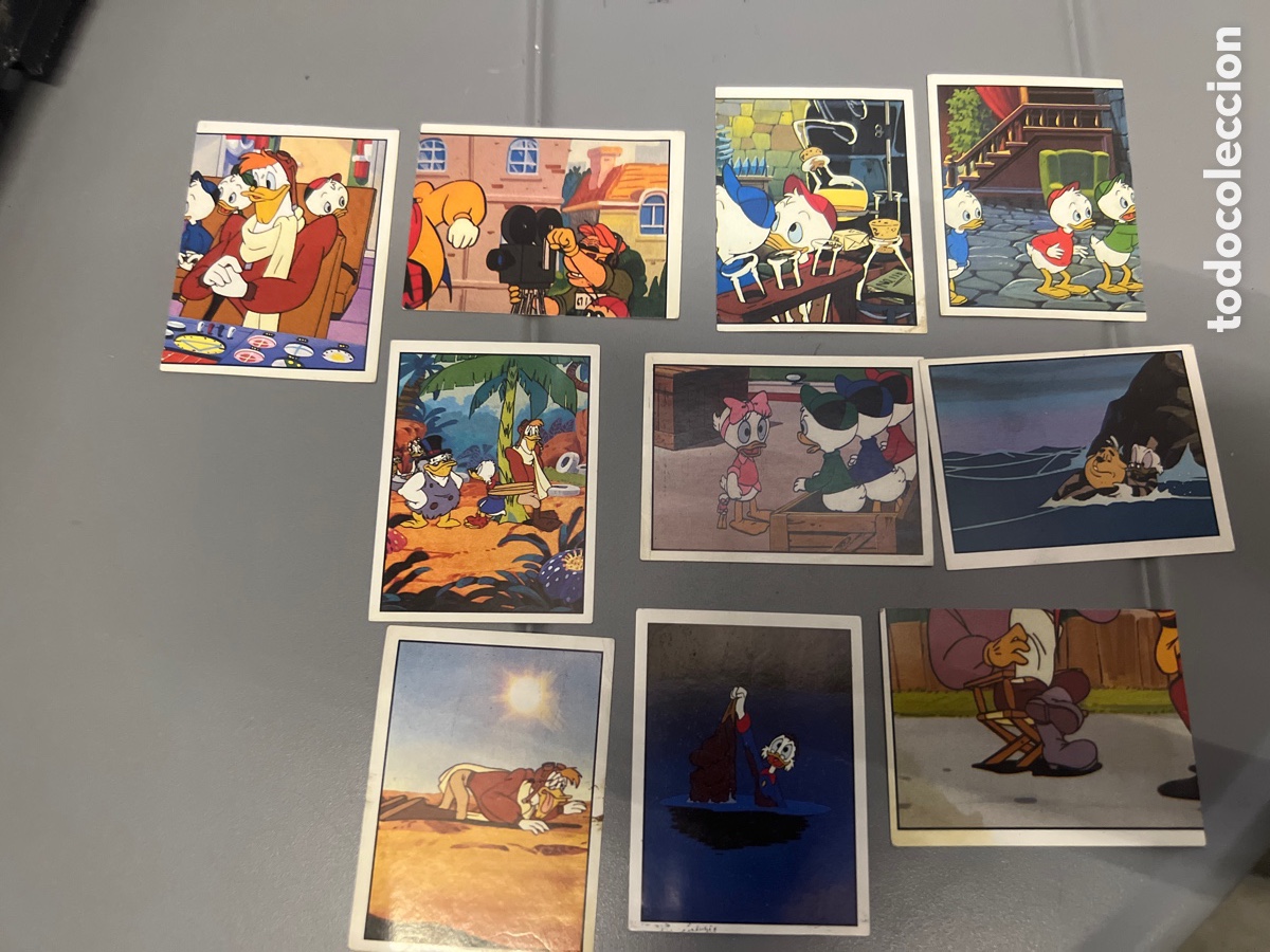 Coleccionismo cromos antiguos: T1/E2/981. LOTE DE 10 CROMOS DISNEY DUCKTALES