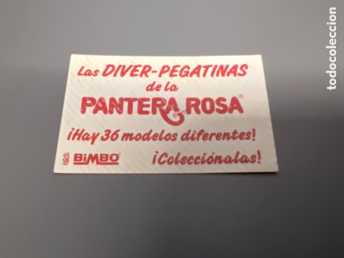 Coleccionismo cromos antiguos: T1/E2/984. CROMO BIMBO LAS DIVER PEGATINAS DE LA PANTERA ROSA - Foto 2