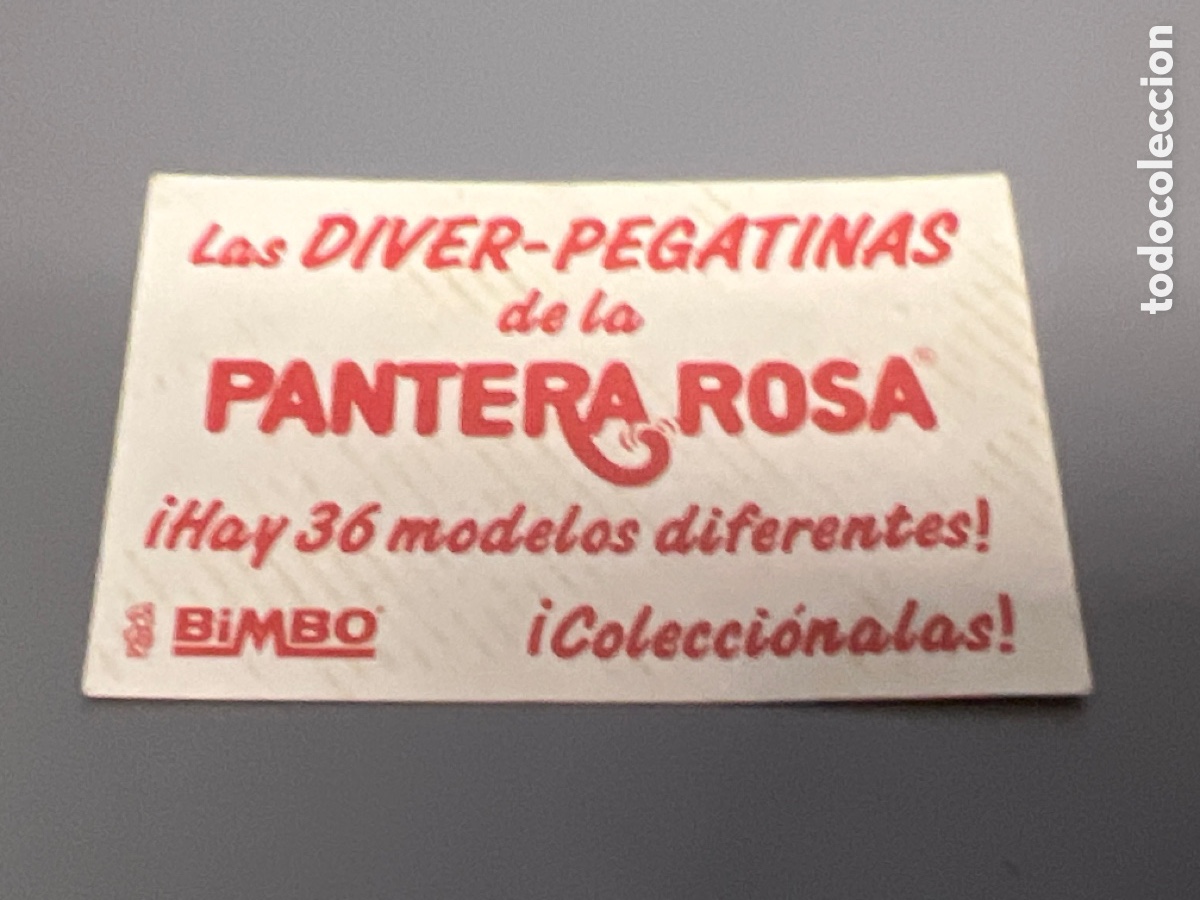 Coleccionismo cromos antiguos: T1/E2/986. CROMO BIMBO LAS DIVER PEGATINAS DE LA PANTERA ROSA - Foto 2