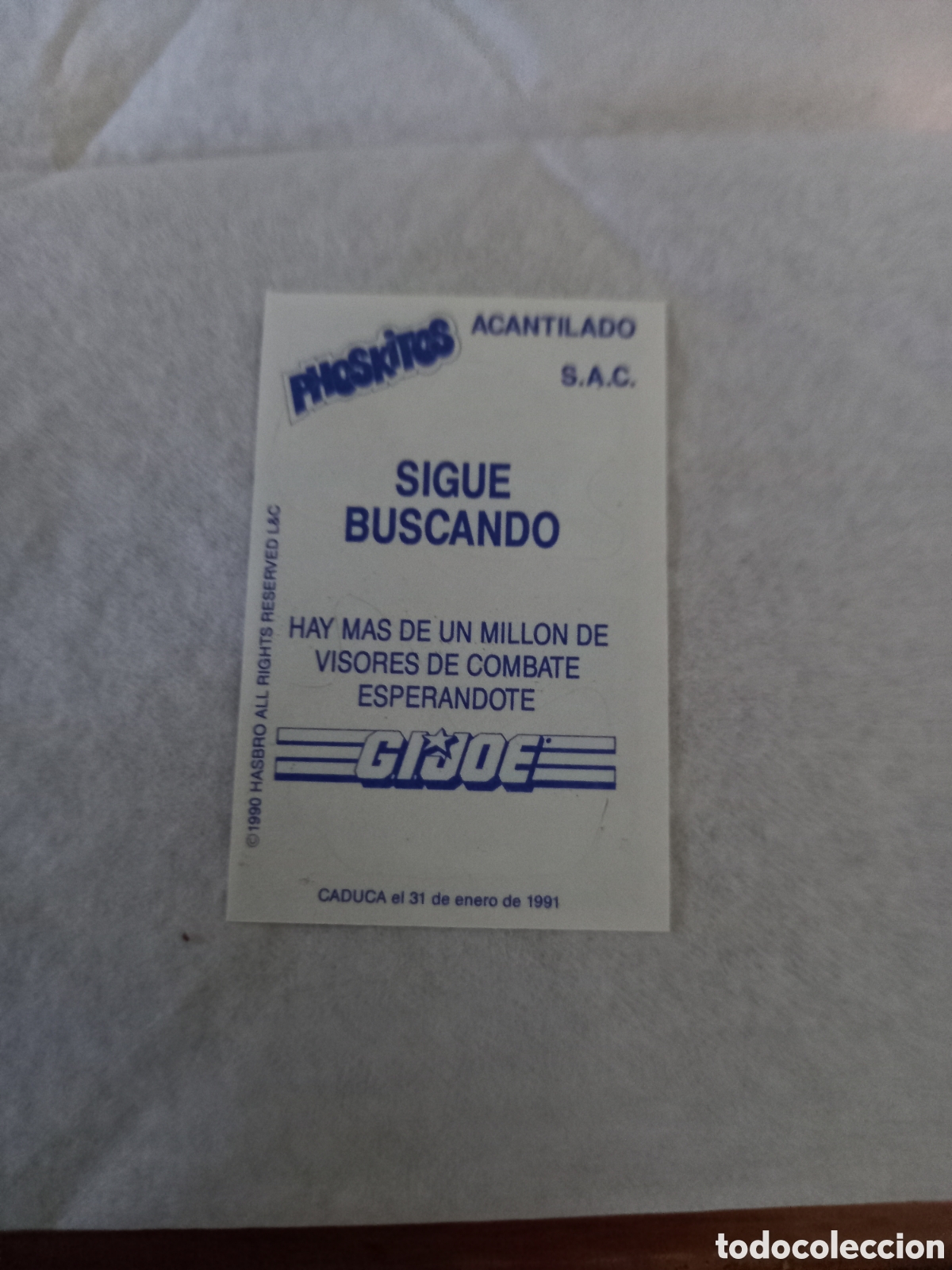Coleccionismo cromos antiguos: GIJOE PHOSKITOS CROMO - Foto 2