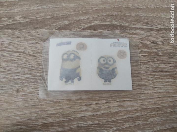 Coleccionismo cromos antiguos: PEGATINA TATUAJE DE MINIONS EL ORIGEN DE GRU PRECINTADA SIN ABRIR PASTELITOS PHOSKITOS 2020