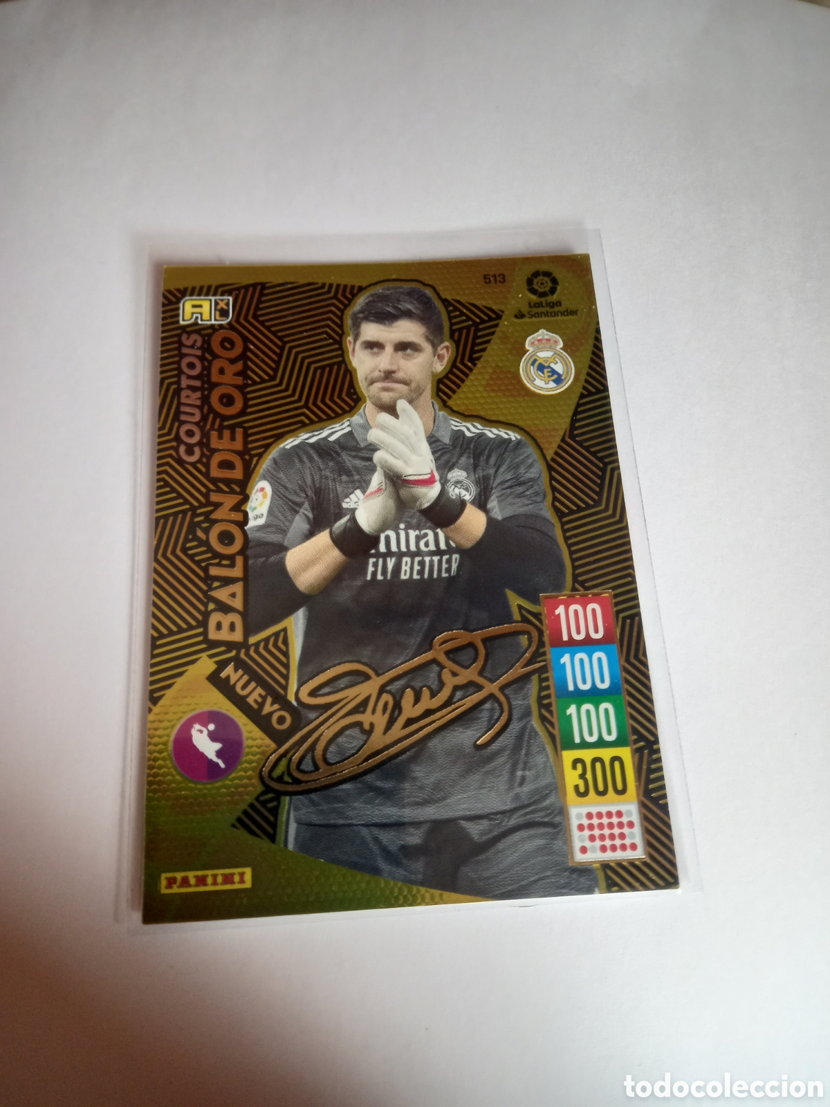 Coleccionismo Cromos antiguos: 513 Balon de oro Courtois 2020 2021