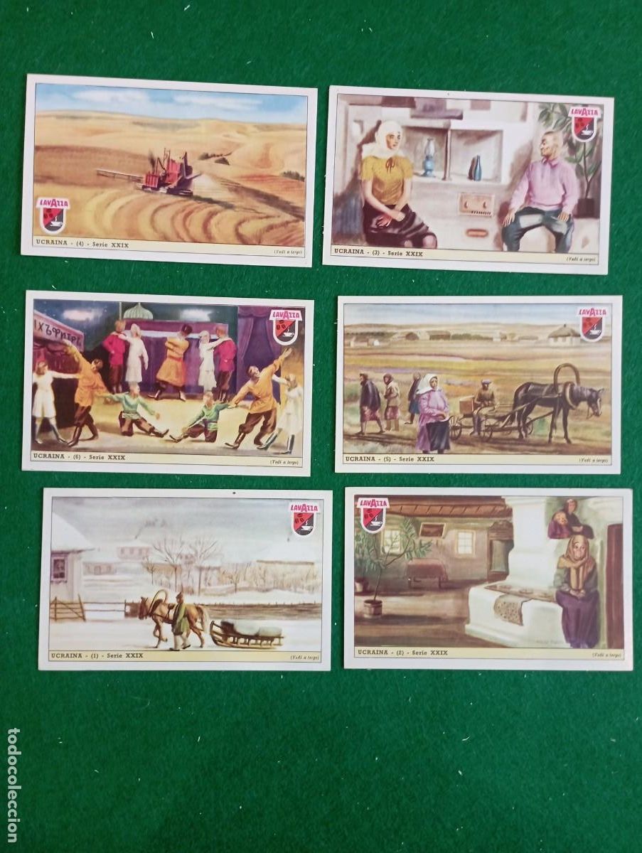 Collectionnisme Cartes &agrave; collectionner anciennes: Lavazza cromos, serie completa n&ordm; 29