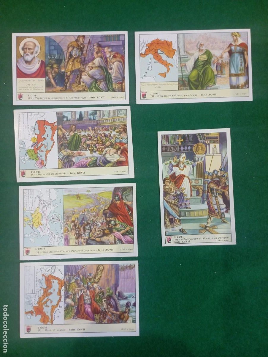 Collectionnisme Cartes &agrave; collectionner anciennes: Lavazza cromos, serie completa n&ordm; 97