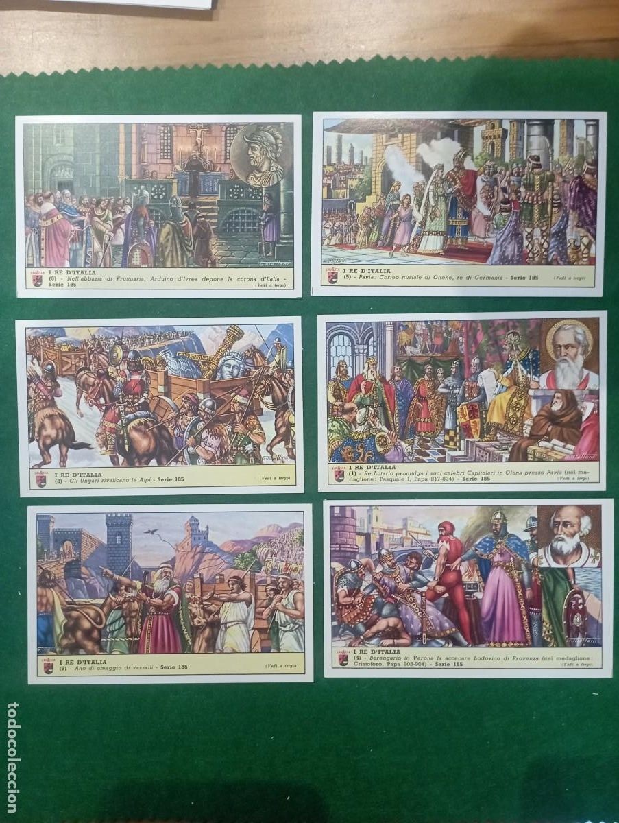 Colecionismo Cromos antigos: Lavazza cromos, serie completa n&ordm; 185