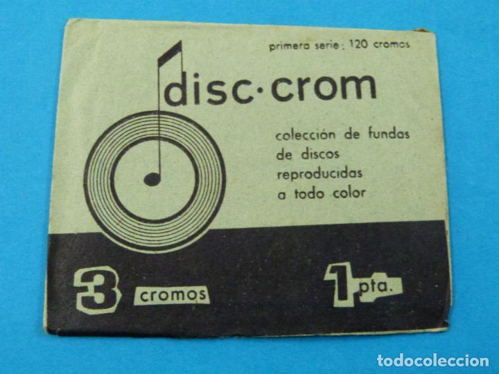 Coleccionismo cromos antiguos: SOBRE DE CROMOS SIN ABRIR DE DISC CROM - Foto 1