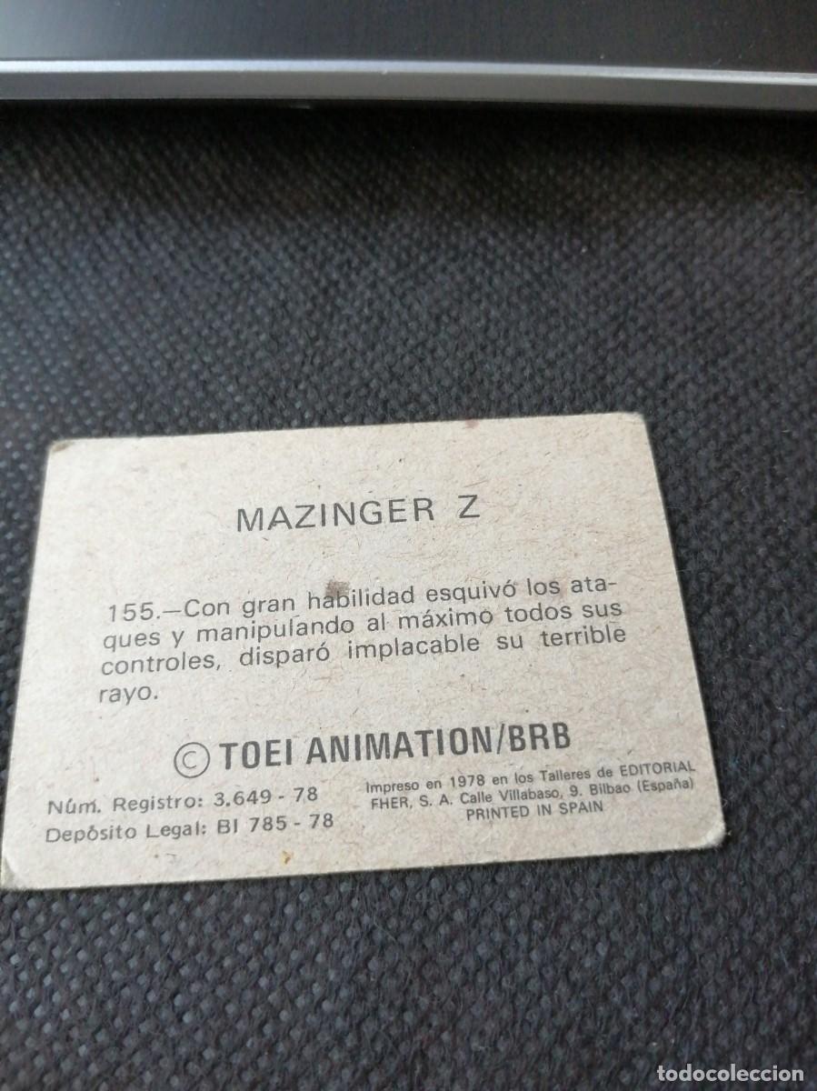 Coleccionismo cromos antiguos: CROMO MAZINGER Z 1978 PHER N &ordm; 155 - Foto 2