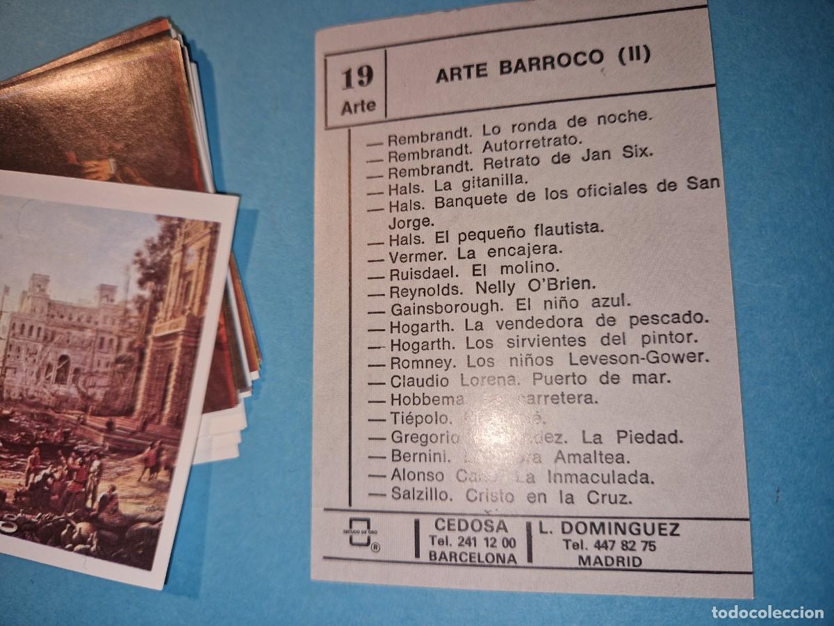 Coleccionismo Cromos antiguos: ARTE BARROCO - 20 CROMOS - HISTORIA- PINTURA
