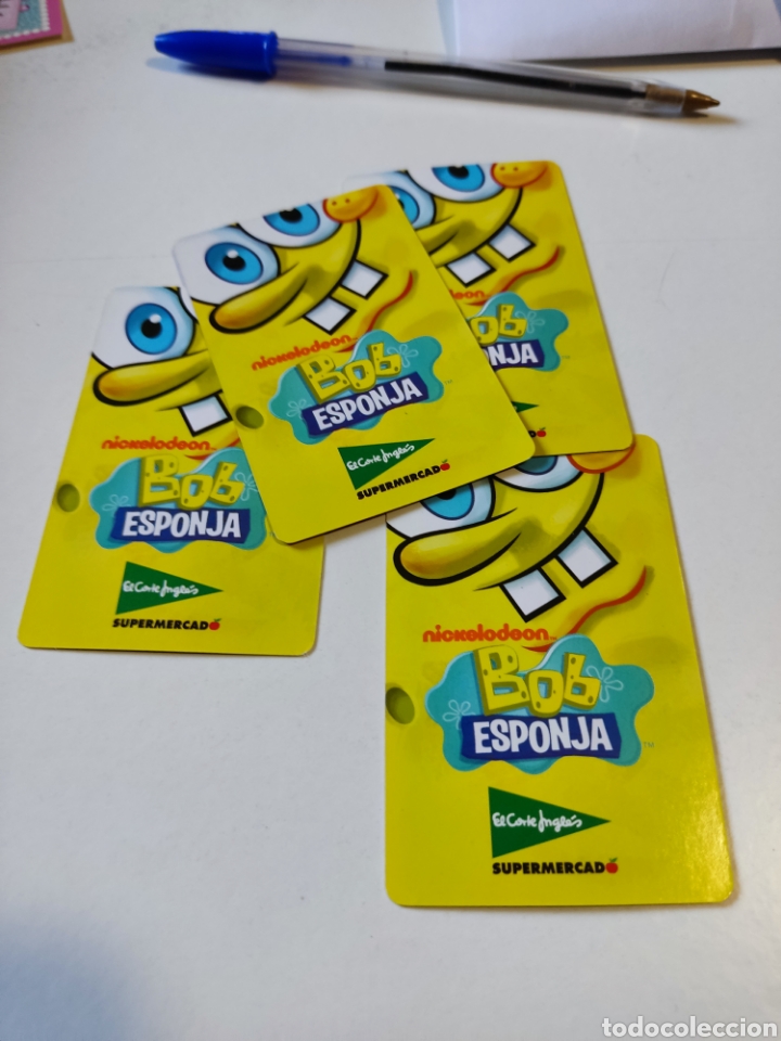 Coleccionismo cromos antiguos: 4 Cromos Bob Esponja - Foto 2